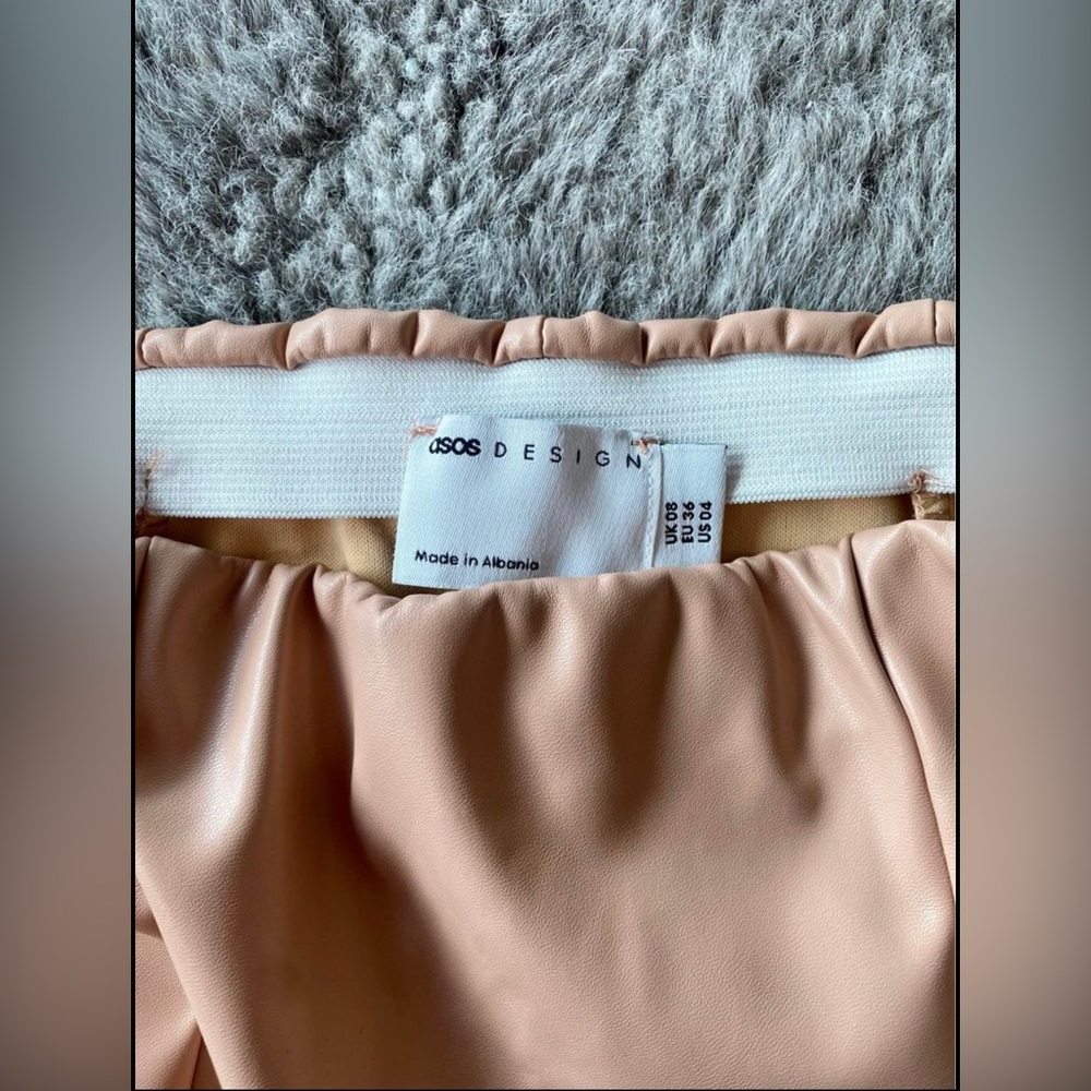 🩰🥟 ASOS Faux Leather Mini Skirt 🥟🩰 Size 8 Brand New - Picture 7 of 7